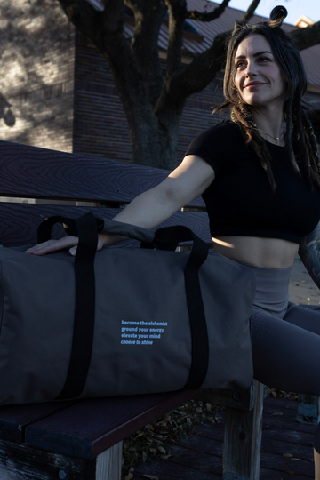 Walnut/Black Travel Bag